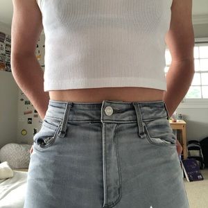 super skinny gray abercrombie jeans